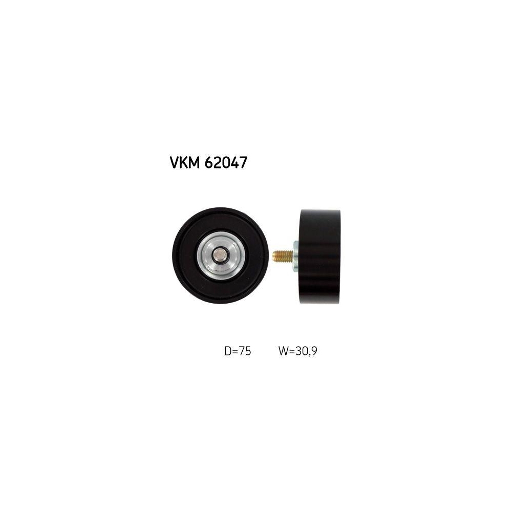Umlenk-/F&uuml;hrungsrolle, Keilrippenriemen SKF VKM 62047 f&uuml;r NISSAN, rechts
