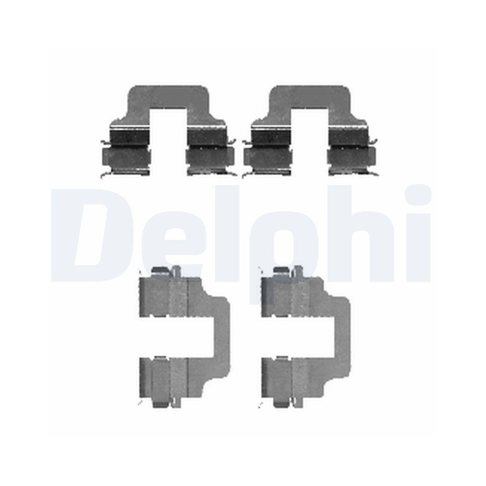 DELPHI LX0473 Zubeh&ouml;rsatz, Scheibenbremsbelag f&uuml;r, Hinterachse