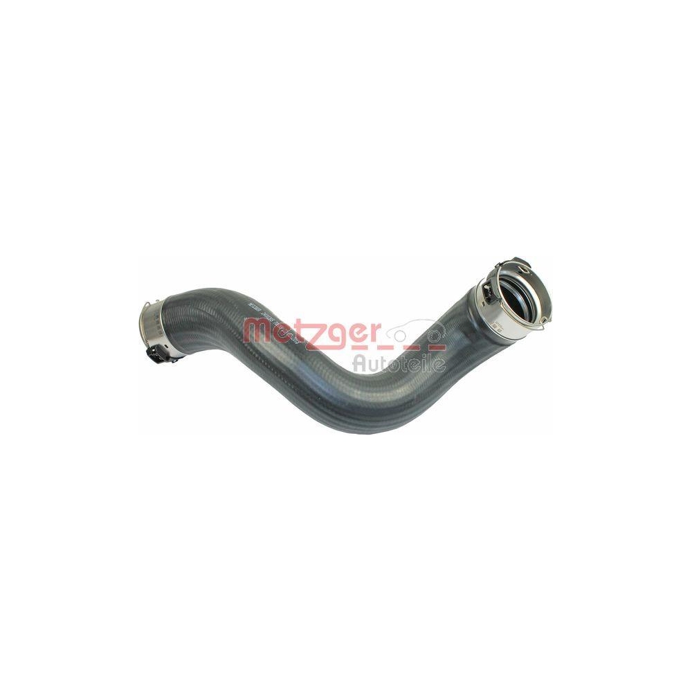 Ladeluftschlauch METZGER 2400265 f&uuml;r MERCEDES-BENZ, Ladeluftk&uuml;hler, links