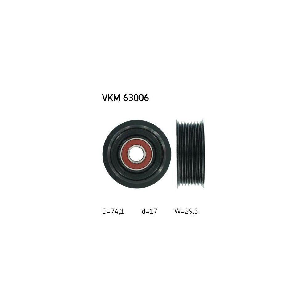 Umlenk-/F&uuml;hrungsrolle, Keilrippenriemen SKF VKM 63006 f&uuml;r HONDA