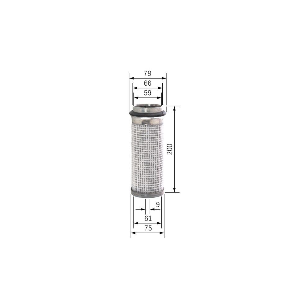 Sekundärluftfilter BOSCH F 026 400 335 für