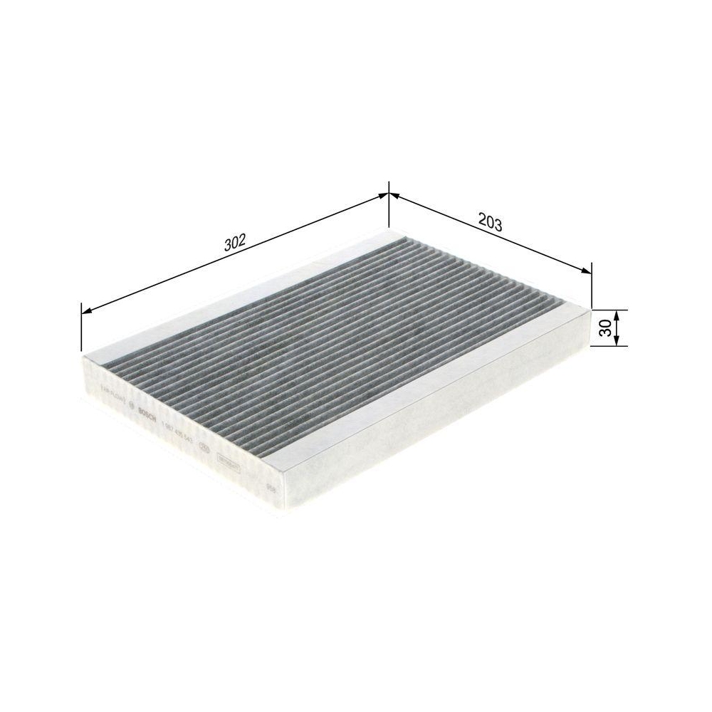 Filter, Innenraumluft BOSCH 1 987 435 543 für RENAULT VOLVO, Innenraum