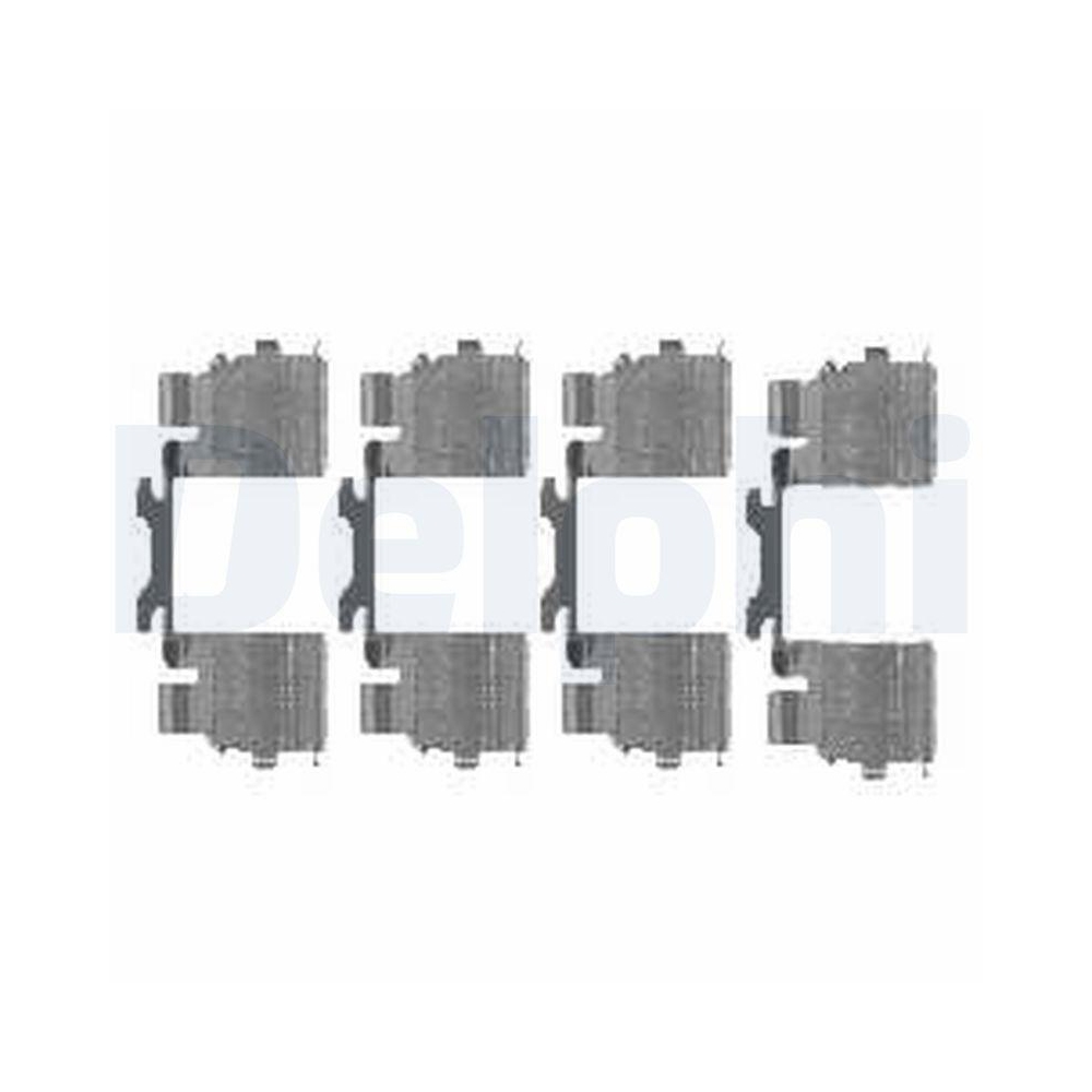 DELPHI LX0476 Zubeh&ouml;rsatz, Scheibenbremsbelag f&uuml;r, Hinterachse, Vorderachse