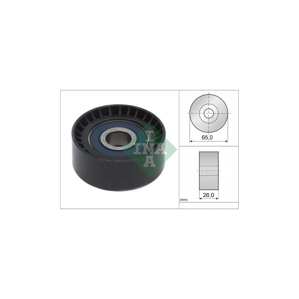 Umlenk-/F&uuml;hrungsrolle, Keilrippenriemen Schaeffler INA 532 0666 10 f&uuml;r OPEL