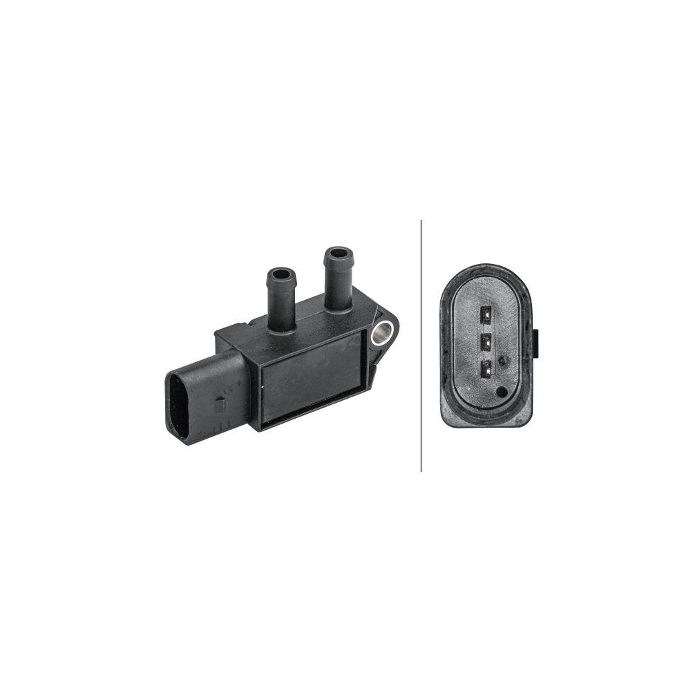 HELLA Sensor, Abgasdruck 6PP 009 409-161 f&uuml;r AUDI SEAT SKODA VW