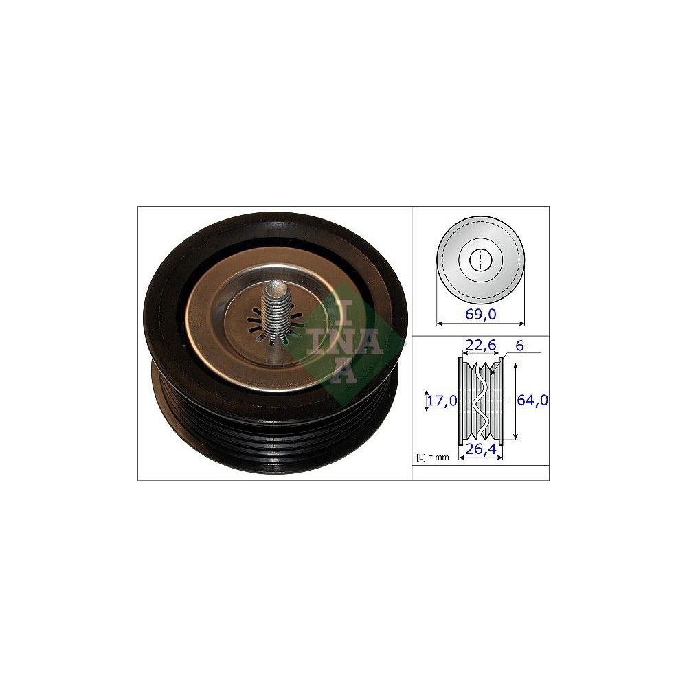 Umlenk-/F&uuml;hrungsrolle, Keilrippenriemen Schaeffler INA 532 0671 10 f&uuml;r INFINITI