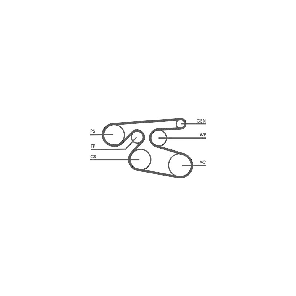 Keilrippenriemen CONTINENTAL CTAM 7PK2000 für DAIMLER NISSAN OPEL RENAULT TOYOTA