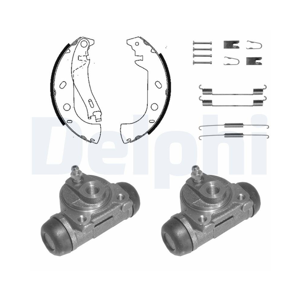 DELPHI 1056 Bremsbackensatz f&uuml;r, Hinterachse