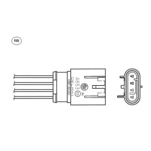 Lambdasonde NTK 93884 f&uuml;r