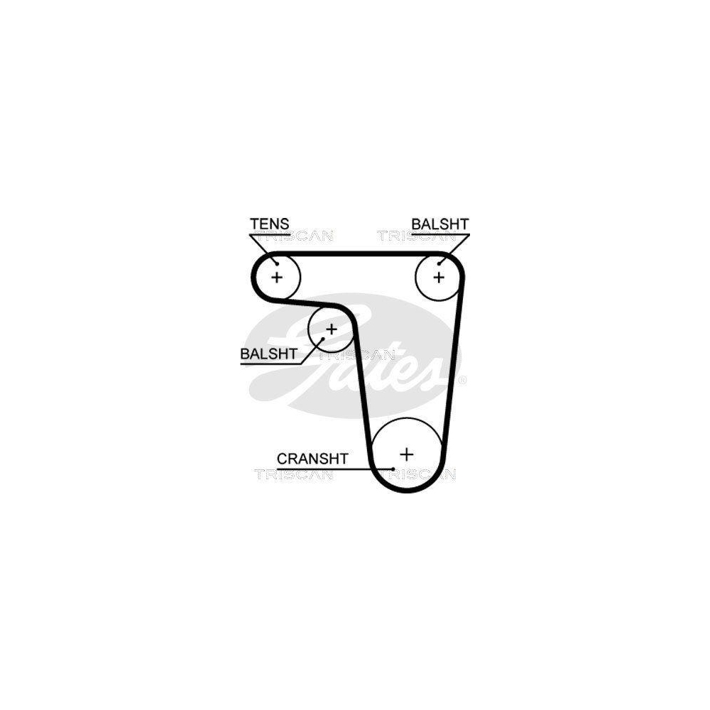 Zahnriemen TRISCAN 8645 5618xs f&uuml;r CITRO&Euml;N PEUGEOT
