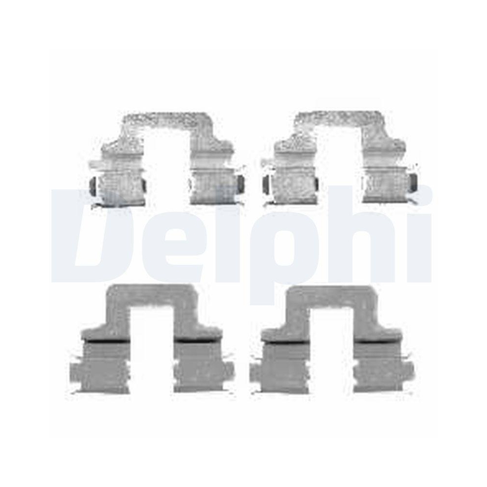 DELPHI LX0480 Zubeh&ouml;rsatz, Scheibenbremsbelag f&uuml;r, Hinterachse