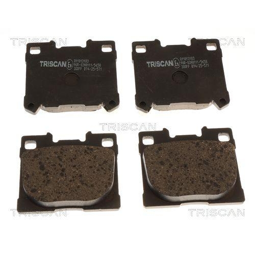 TRISCAN 8110 13183 Bremsbelagsatz, Scheibenbremse f&uuml;r TOYOTA, Hinterachse