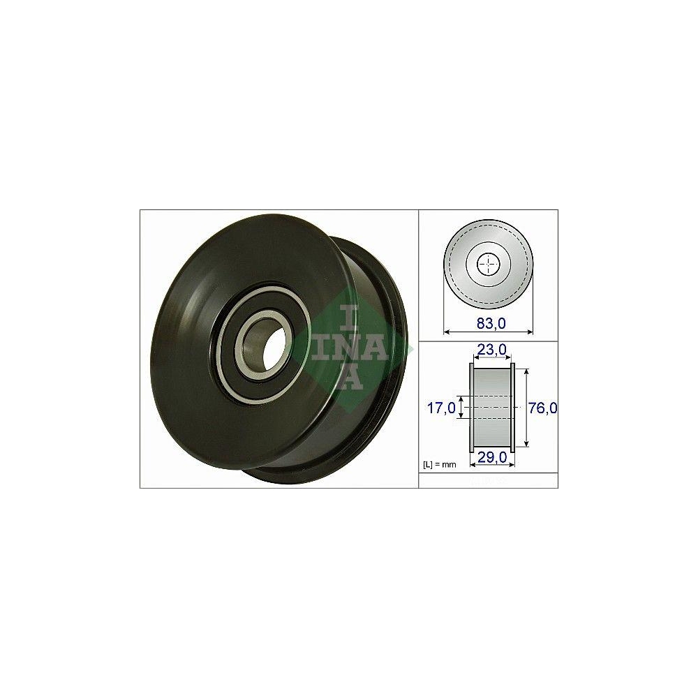Umlenk-/F&uuml;hrungsrolle, Keilrippenriemen Schaeffler INA 532 0730 10 f&uuml;r FORD