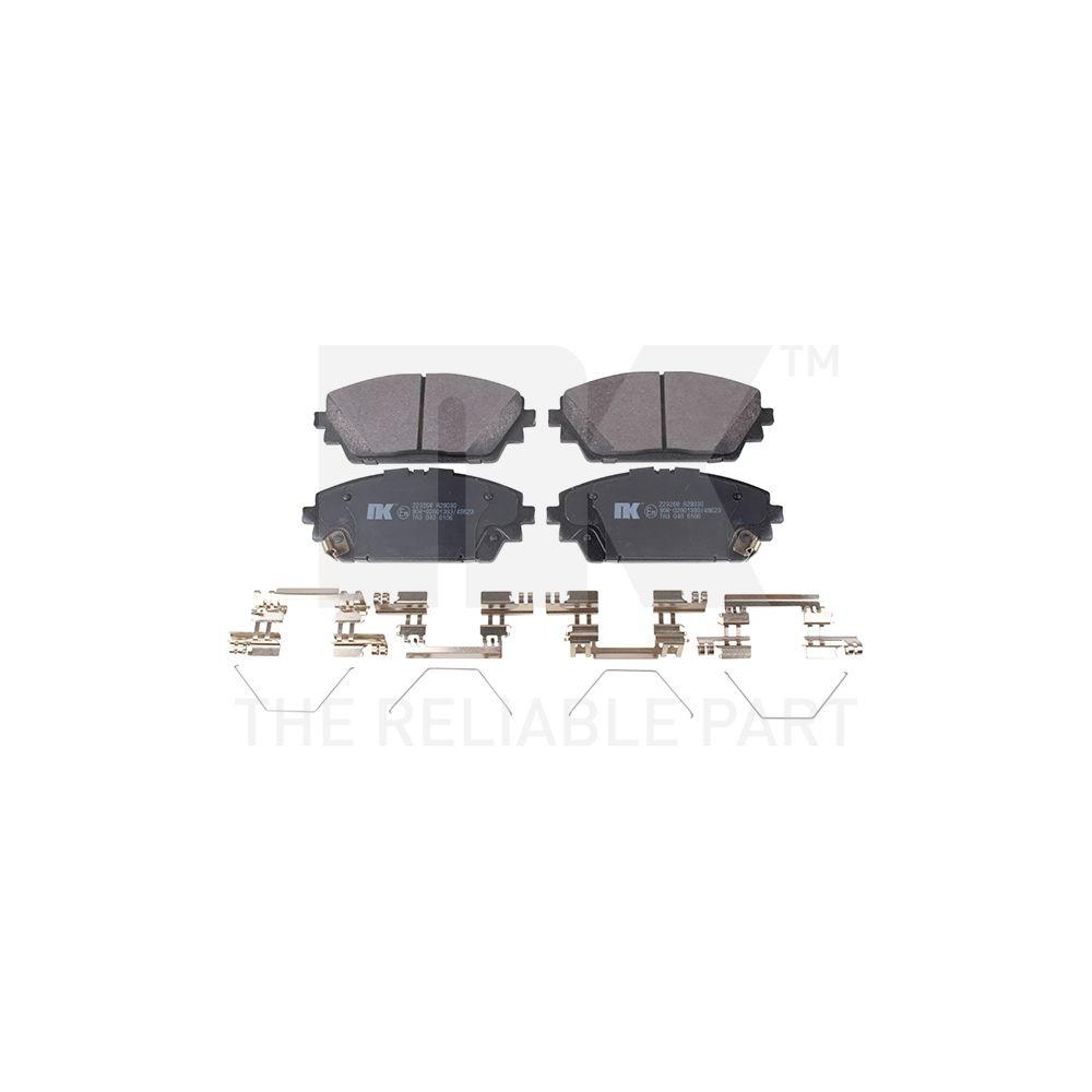 Bremsbelagsatz, Scheibenbremse NK 223268 f&uuml;r MAZDA, Vorderachse