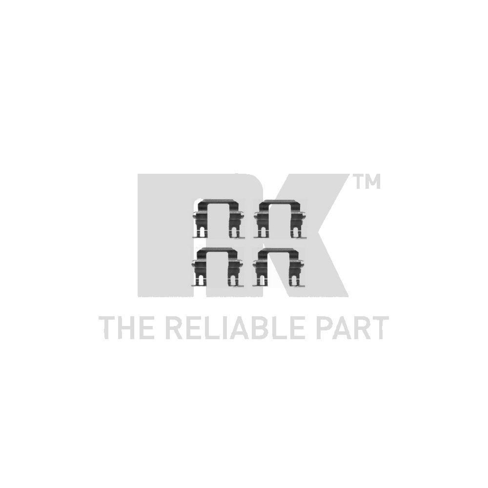 Zubeh&ouml;rsatz, Scheibenbremsbelag NK 7936275 f&uuml;r, Hinterachse