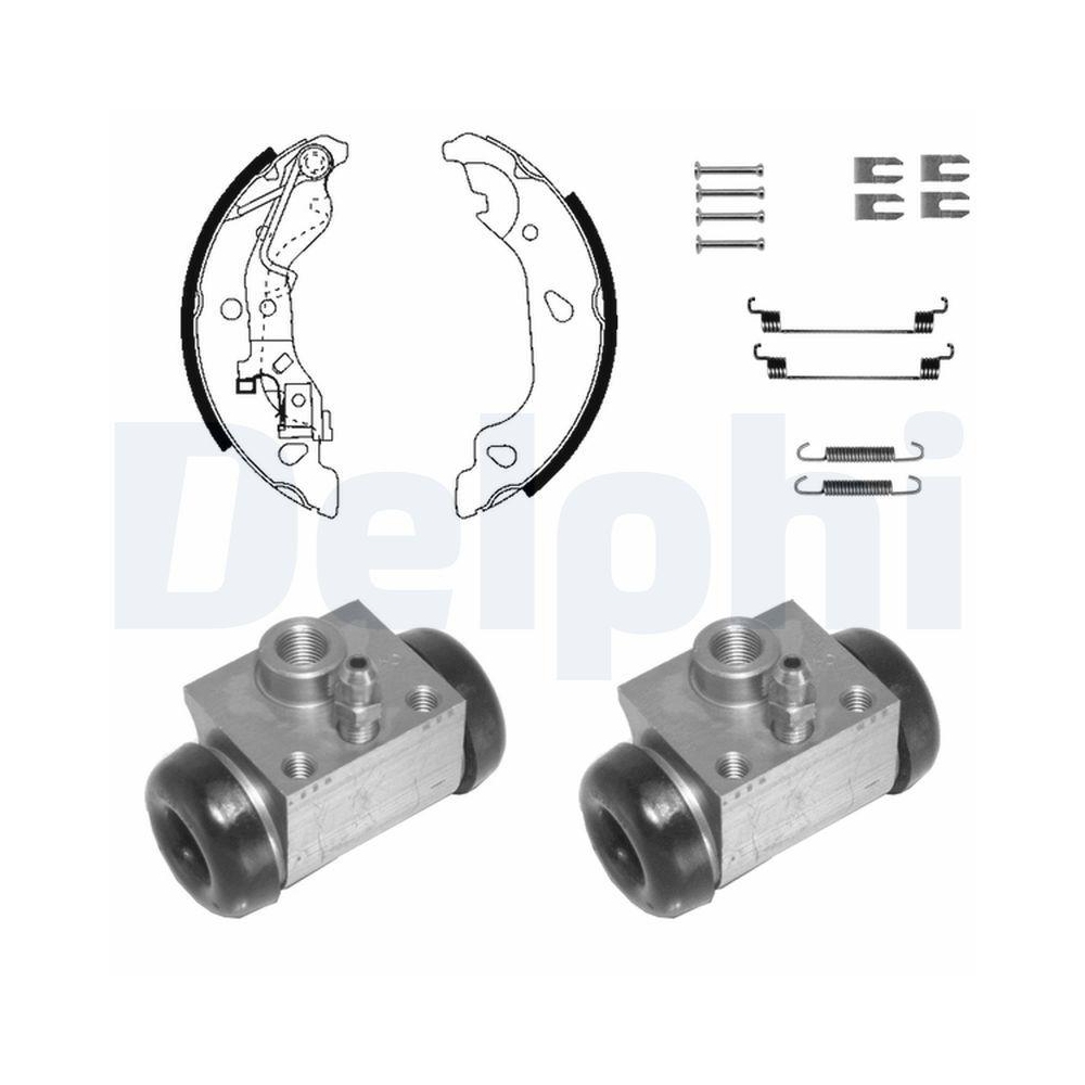 DELPHI 1068 Bremsbackensatz für, Hinterachse