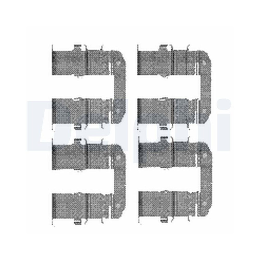DELPHI LX0482 Zubeh&ouml;rsatz, Scheibenbremsbelag f&uuml;r, Hinterachse
