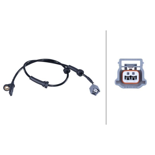 HELLA 6PU 358 422-421 Sensor, Raddrehzahl f&uuml;r NISSAN, Vorderachse