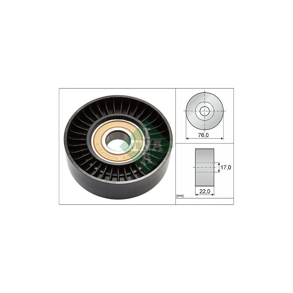 Spannrolle, Keilrippenriemen INA 531 0677 30 f&uuml;r MERCEDES-BENZ