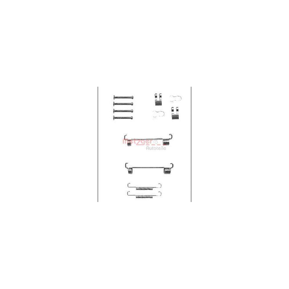 Zubeh&ouml;rsatz, Feststellbremsbacken METZGER 105-0851 f&uuml;r, Hinterachse