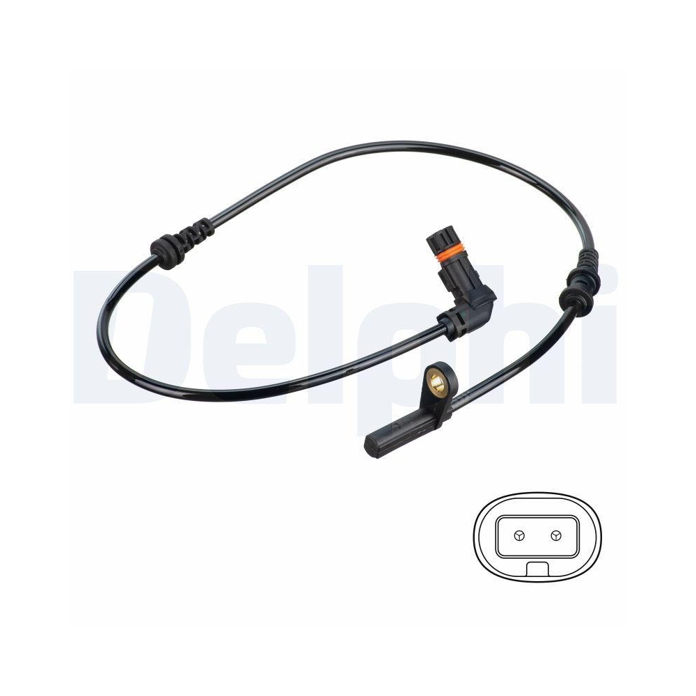 DELPHI SS20797 Sensor, Raddrehzahl f&uuml;r MERCEDES-BENZ, Vorderachse