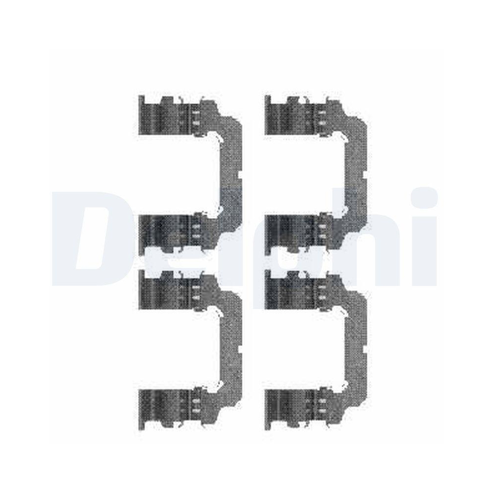DELPHI LX0484 Zubeh&ouml;rsatz, Scheibenbremsbelag f&uuml;r NISSAN, Vorderachse