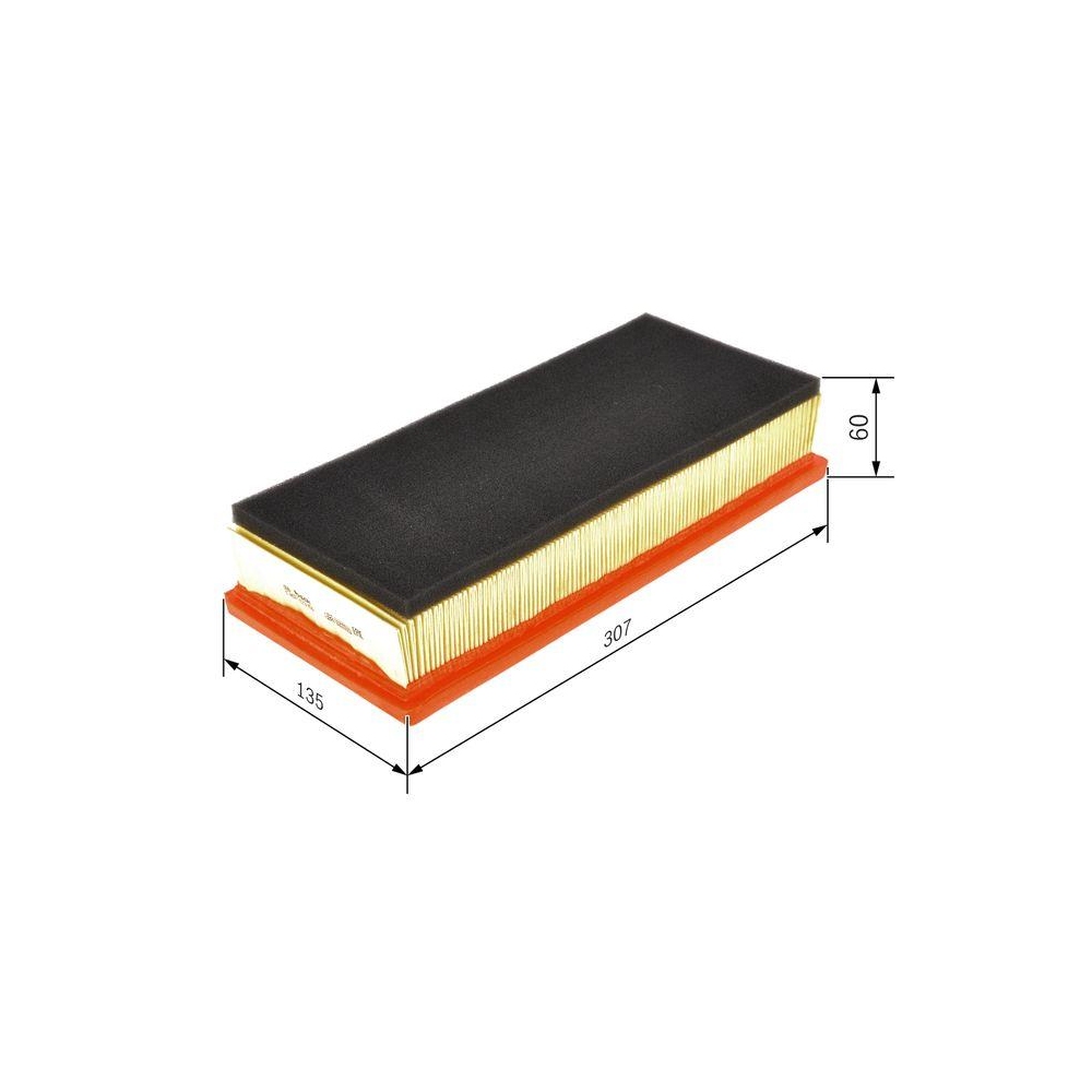 Luftfilter BOSCH 1 457 433 156 f&uuml;r ALFA ROMEO FIAT