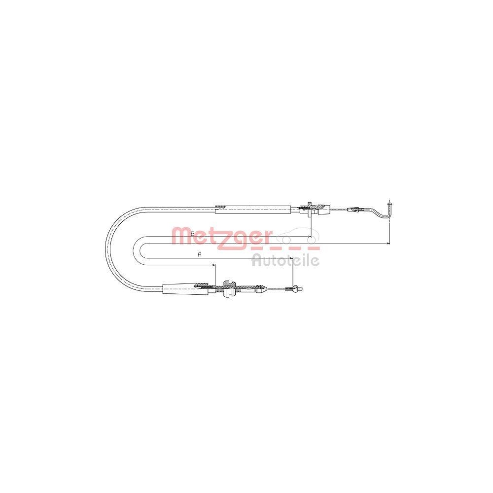 Gaszug METZGER AUTOTEILE 11.0636 f&uuml;r VW