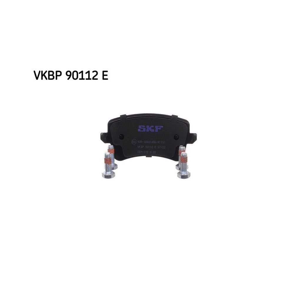 Bremsbelagsatz, Scheibenbremse SKF VKBP 90112 E f&uuml;r AUDI PORSCHE, Hinterachse