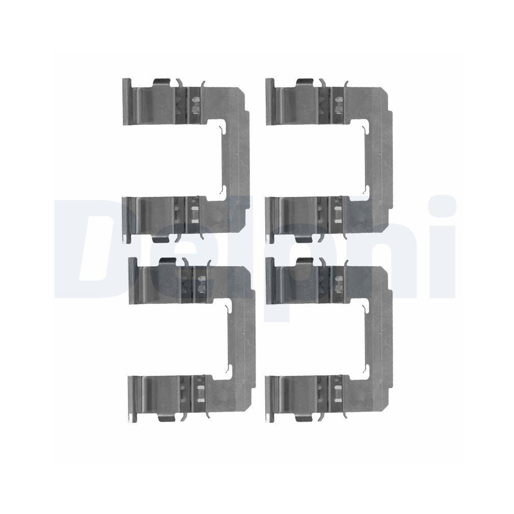 DELPHI LX0487 Zubeh&ouml;rsatz, Scheibenbremsbelag f&uuml;r SUBARU, Vorderachse