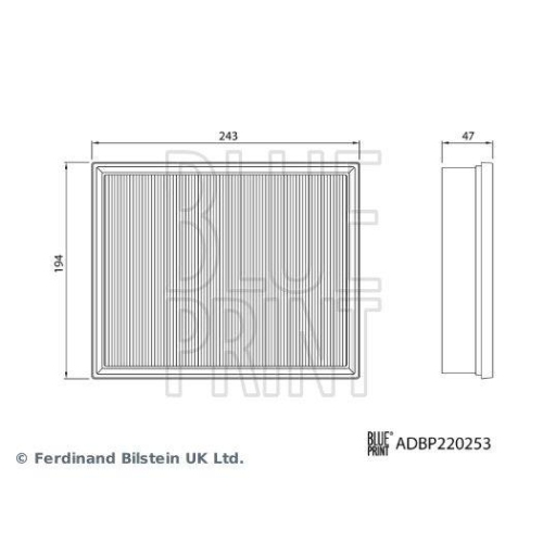 BLUE PRINT ADBP220253 Luftfilter f&uuml;r HAVAL