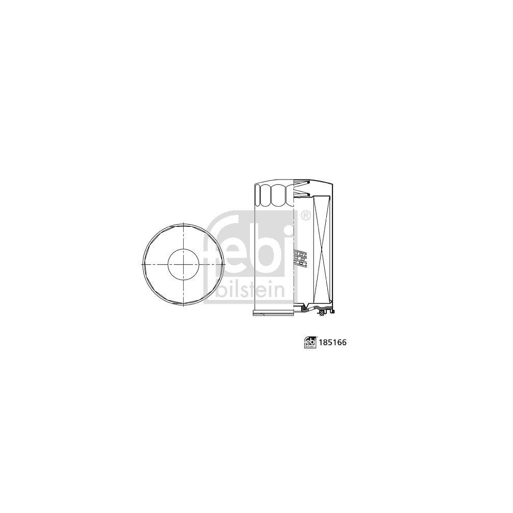 FEBI BILSTEIN K&uuml;hlmittelfilter 185166 febi Plus f&uuml;r MAN