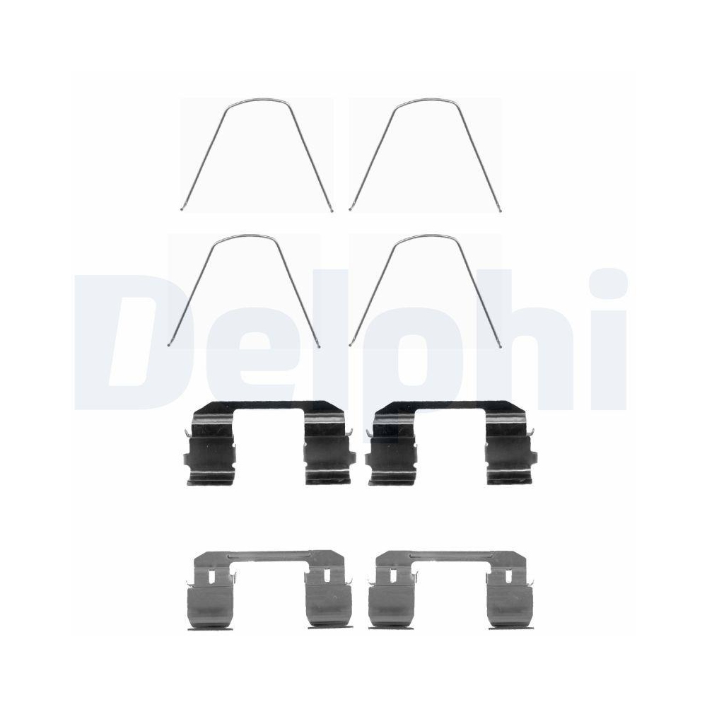 DELPHI LX0488 Zubeh&ouml;rsatz, Scheibenbremsbelag f&uuml;r HONDA, Vorderachse