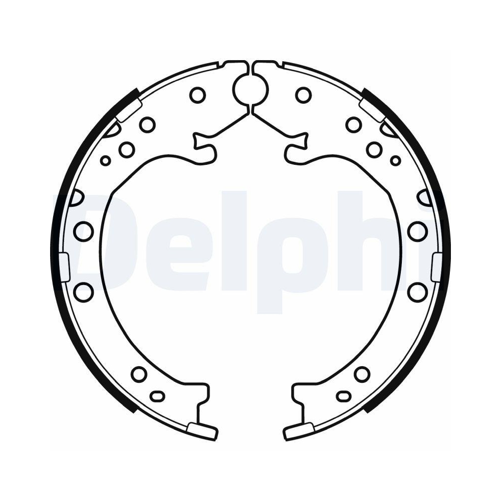 DELPHI LS2034 Bremsbackensatz, Feststellbremse f&uuml;r HONDA ACURA HONDA (GAC)