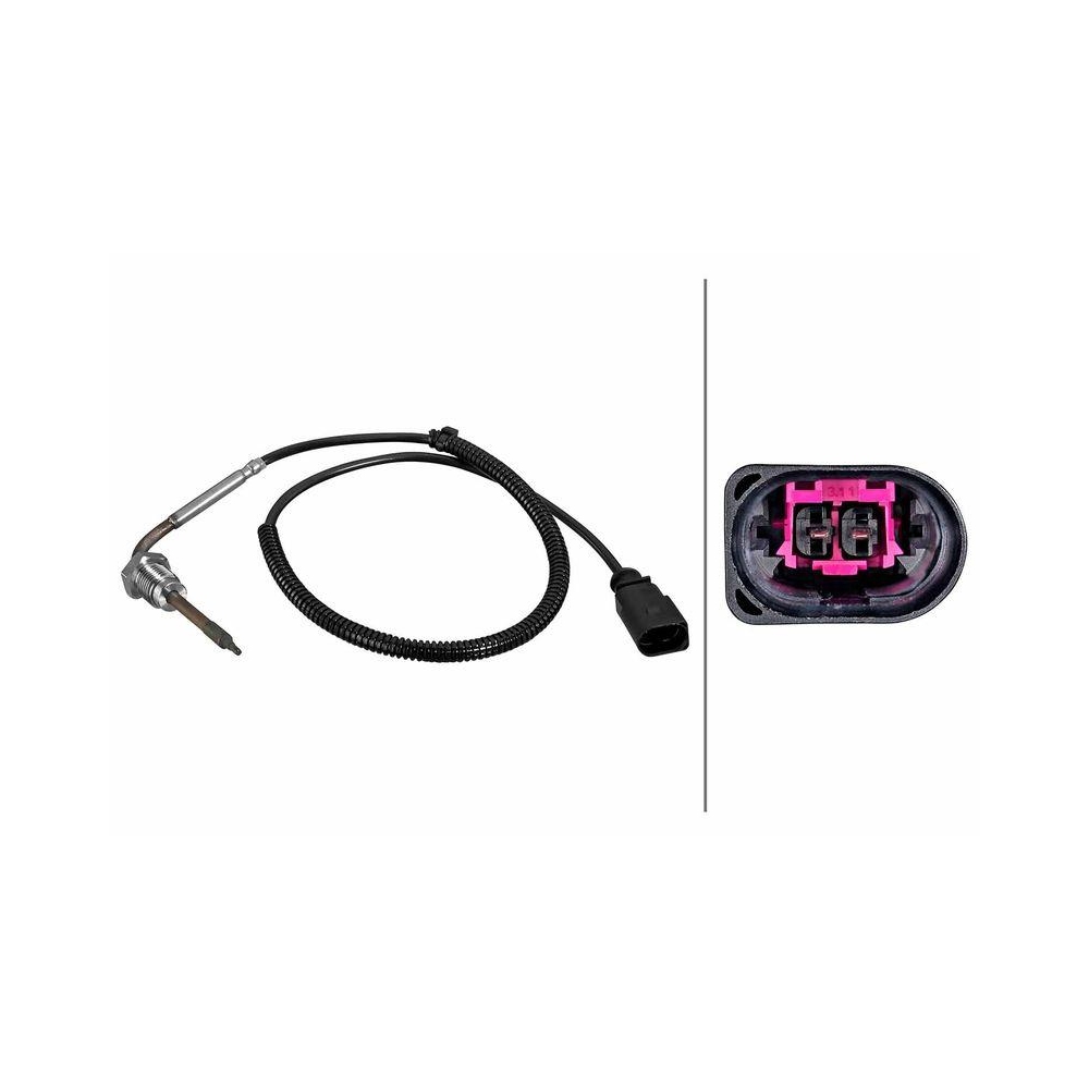 HELLA Sensor, Abgastemperatur 6PT 010 376-801 f&uuml;r AUDI MAN VW, nach Katalysator