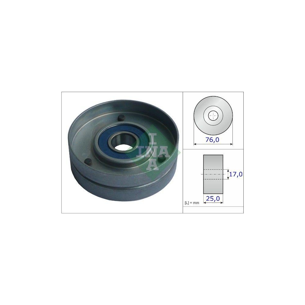 Spannrolle, Keilrippenriemen INA 531 0751 30 f&uuml;r AUDI SKODA VOLVO VW