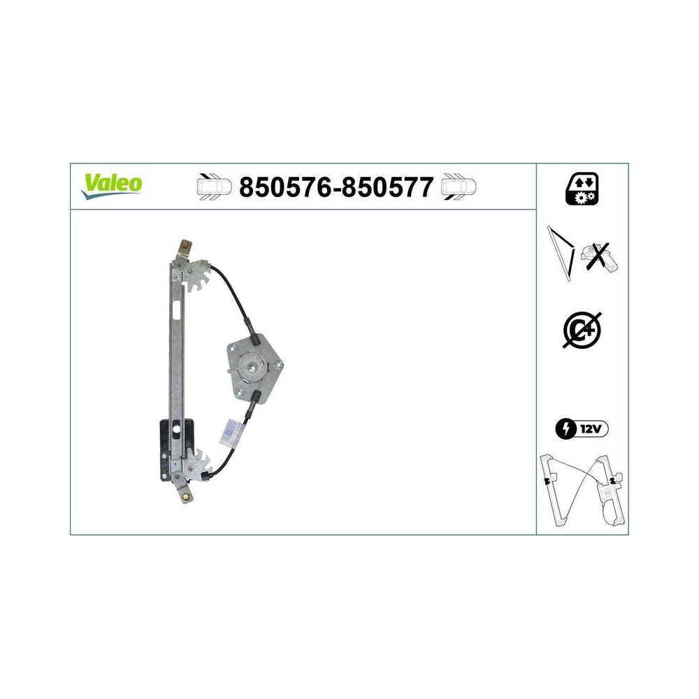 Fensterheber VALEO 850576 f&uuml;r VW, hinten links