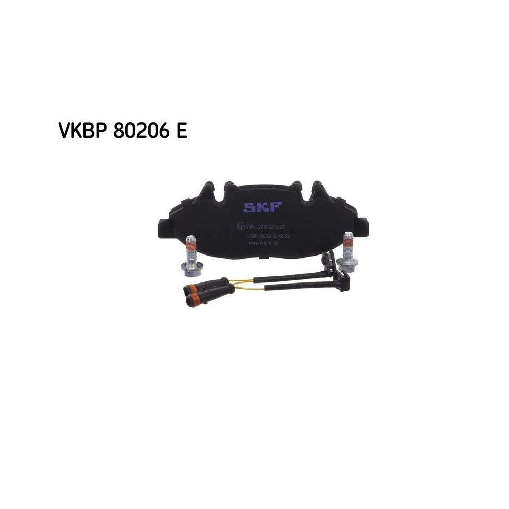 Bremsbelagsatz, Scheibenbremse SKF VKBP 80206 E f&uuml;r MERCEDES-BENZ, Vorderachse
