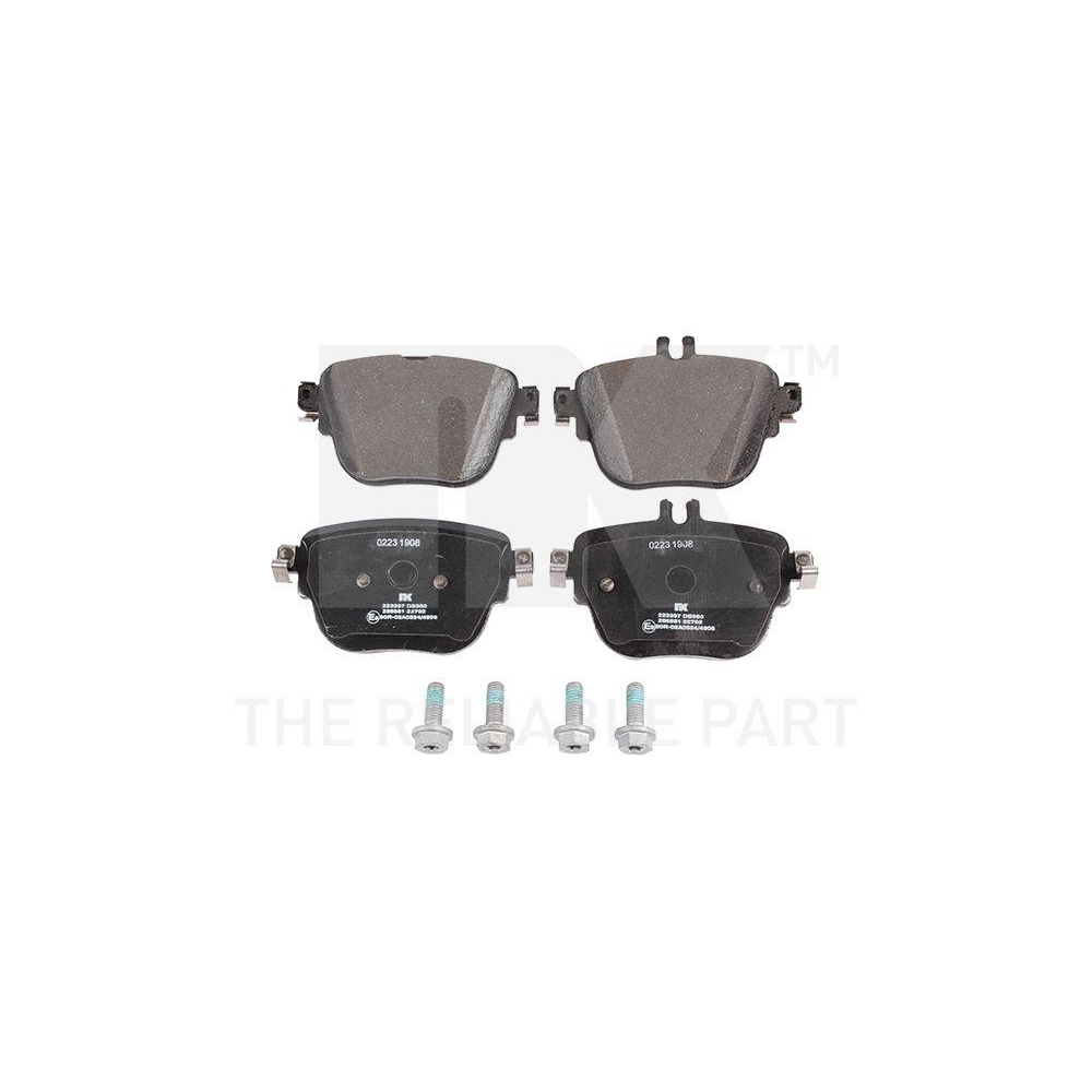 Bremsbelagsatz, Scheibenbremse NK 223397 f&uuml;r MERCEDES-BENZ, Hinterachse