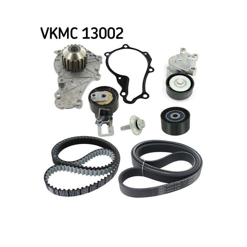 Wasserpumpe + Zahnriemensatz SKF VKMC 13002 f&uuml;r ALFA ROMEO AUDI CITRO&Euml;N FIAT VW