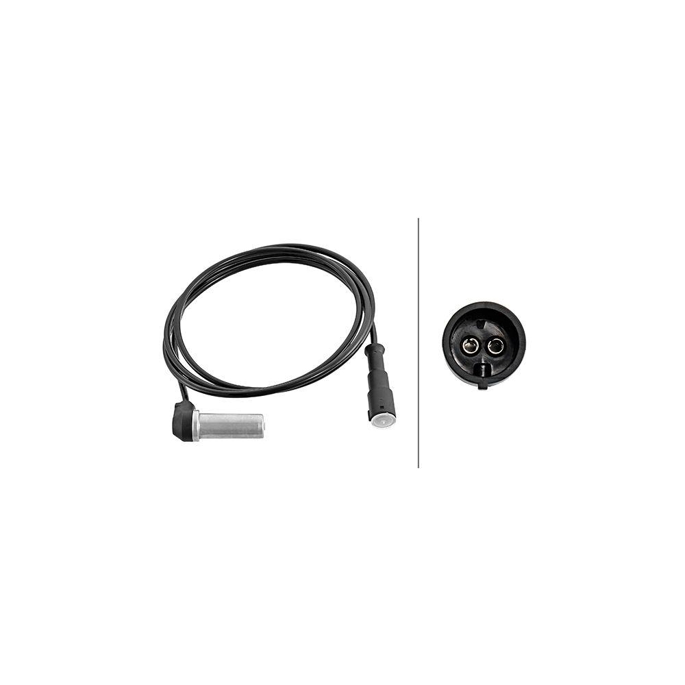 HELLA Sensor, Raddrehzahl 6PU 230 048-051 f&uuml;r DAF MERCEDES-BENZ, Vorderachse