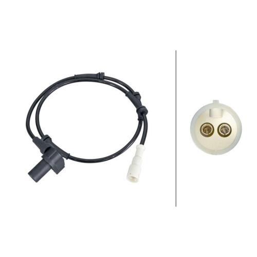 HELLA 6PU 358 219-741 Sensor, Raddrehzahl f&uuml;r RENAULT, Vorderachse rechts