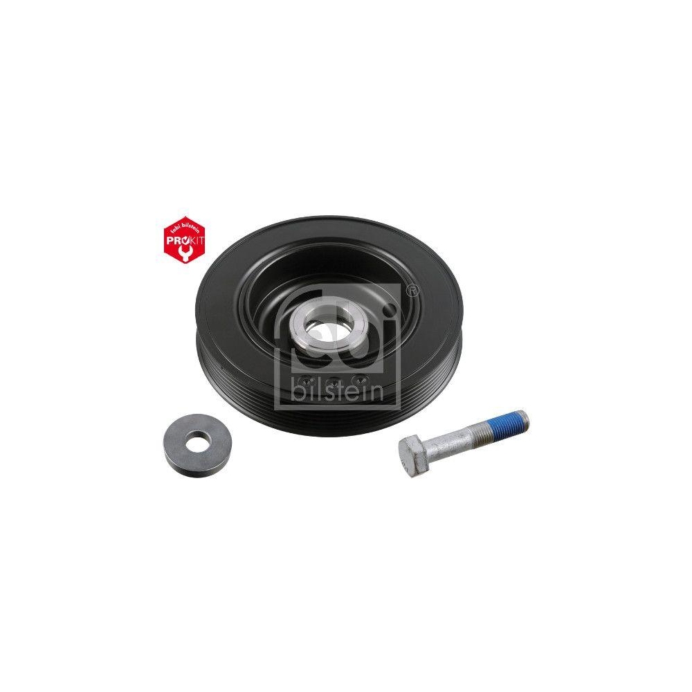 FEBI BILSTEIN Riemenscheibe, Kurbelwelle 175317 ProKit f&uuml;r CITRO&Euml;N OPEL PEUGEOT