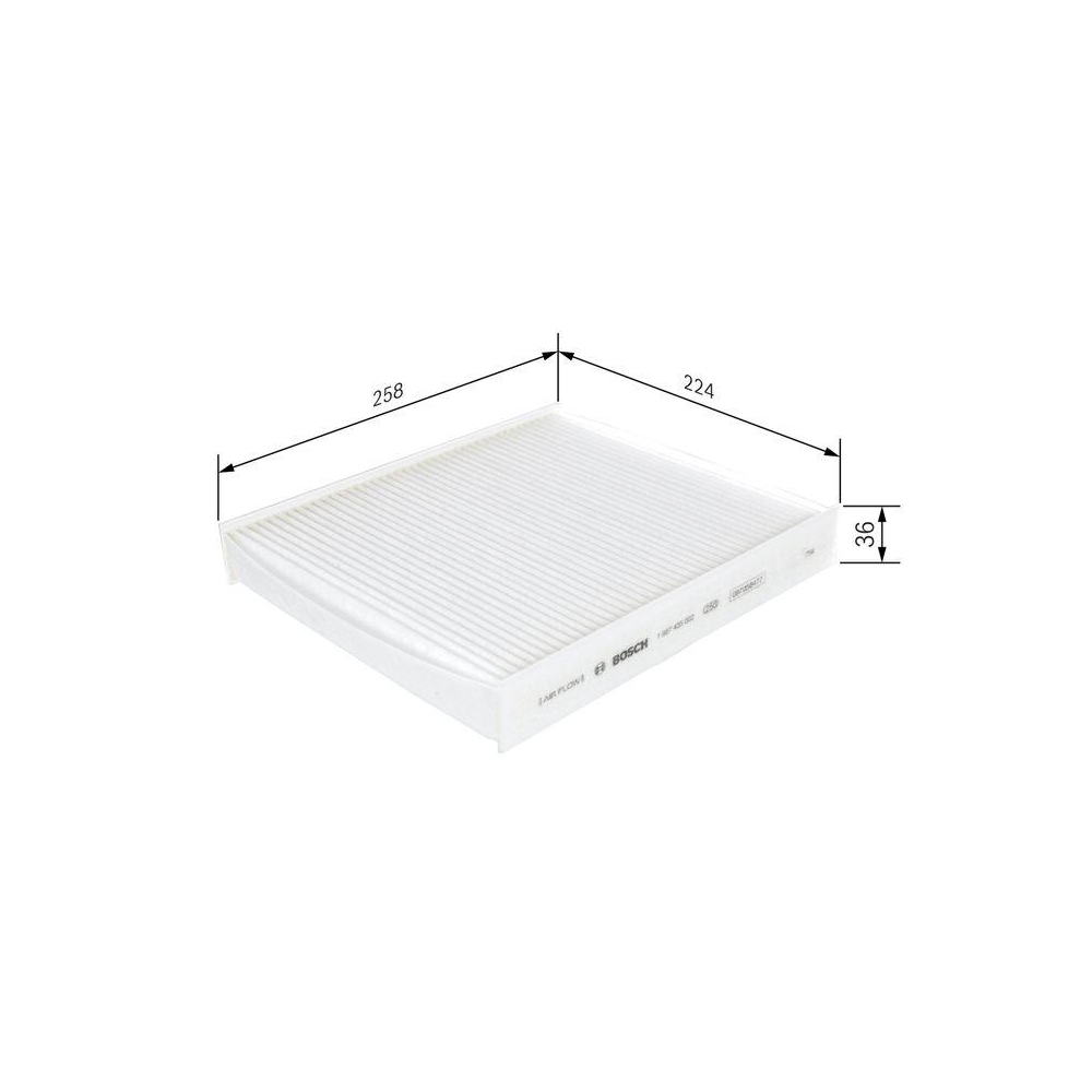 Filter, Innenraumluft BOSCH 1 987 435 002 für AUDI SEAT SKODA VW