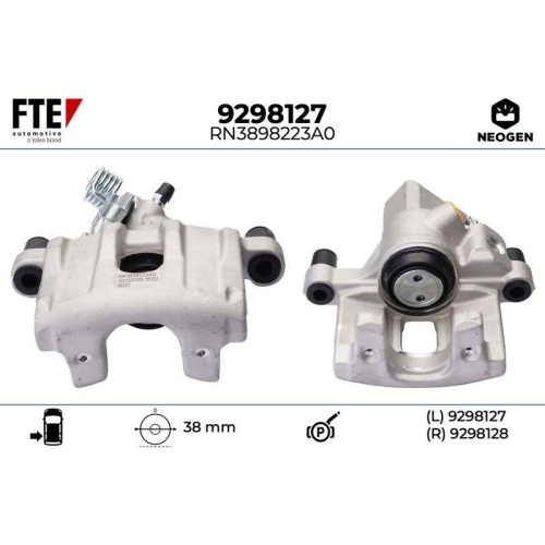 FTE 9298127 Bremssattel NEOGEN f&uuml;r FORD MAZDA VOLVO, Hinterachse links