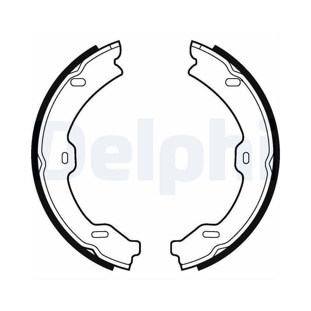 DELPHI LS2040 Bremsbackensatz, Feststellbremse f&uuml;r MERCEDES-BENZ, Hinterachse