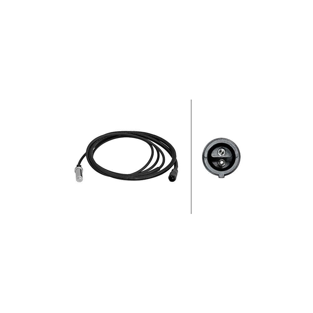 HELLA Sensor, Raddrehzahl 6PU 230 048-091 f&uuml;r SCANIA, Hinterachse