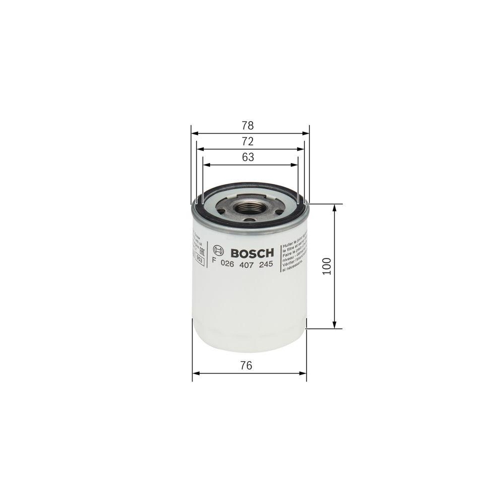 Ölfilter BOSCH F 026 407 245 für FORD