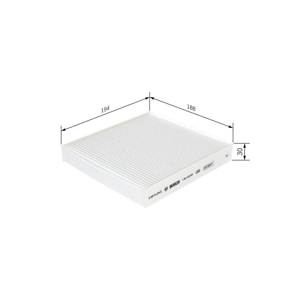 Filter, Innenraumluft BOSCH 1 987 435 005 für FIAT LANCIA