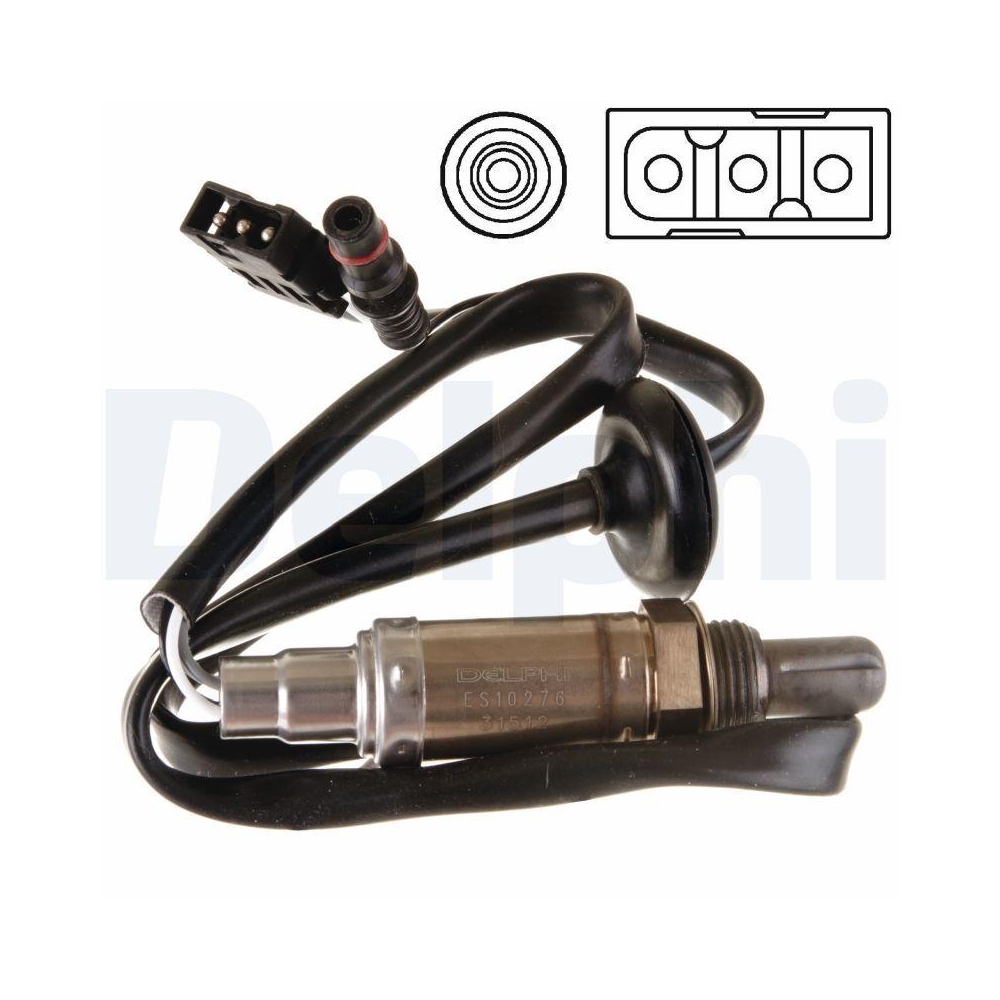 Lambdasonde DELPHI ES10276-12B1 für MERCEDES-BENZ
